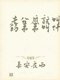 老公应该叫老婆的弟弟叫什么