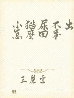 小猫尿不出尿是怎么回事