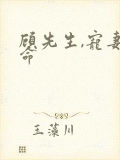 顾先生,宠妻如命