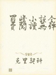 罗峰小说全文免费阅读无弹窗