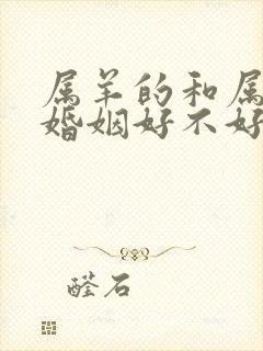 属羊的和属羊的婚姻好不好