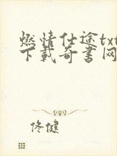 燃情仕途txt下载奇书网