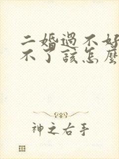 二婚过不好又离不了该怎么办