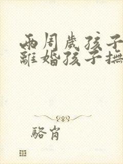 两周岁孩子父母离婚孩子抚养权归谁