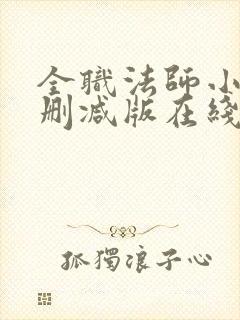 全职法师小说未删减版在线阅读