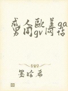 成人欧美gay男同gv网站
