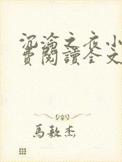 沉沦之夜小说免费阅读全文无弹窗