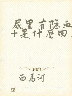 尿里有隐血10+是什么回事