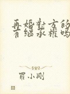 再婚对方的孩子有继承权吗