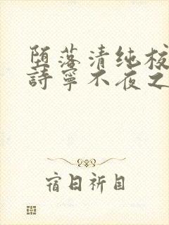 堕落清纯校花赵诗宁不夜之城笔趣阁