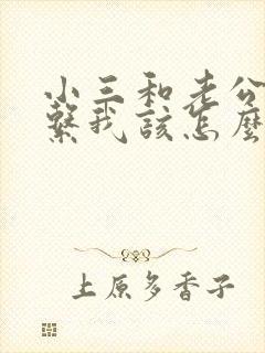 小三和老公有联系我该怎么办