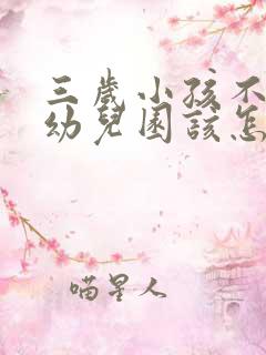 三岁小孩不去上幼儿园该怎么办