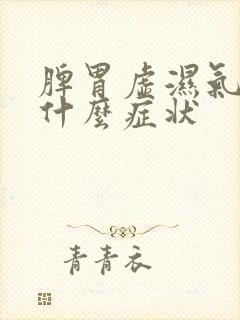 脾胃虚湿气重有什么症状