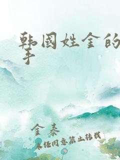 韩国姓金的男歌手