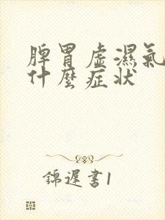 脾胃虚湿气重是什么症状