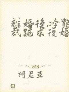 离婚后,冷艳总裁跪求复婚全集在线阅读