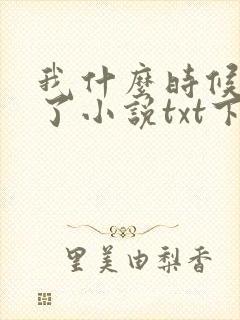 我什么时候无敌了小说txt下载