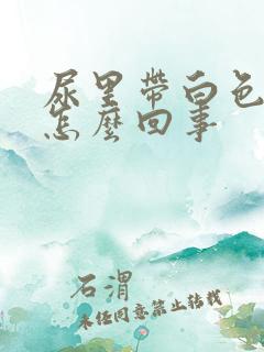 尿里带白色泡沫怎么回事