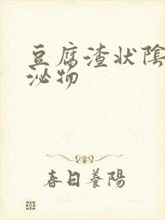 豆腐渣状阴道分泌物