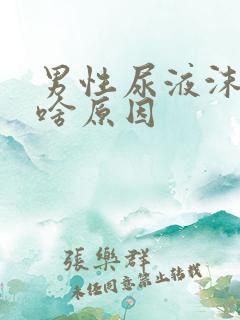 男性尿液沫子多啥原因