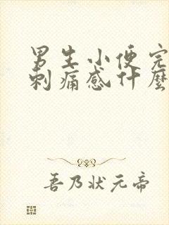 男生小便完后有刺痛感什么原因