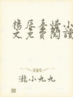 杨辰秦惜小说全文免费阅读笔趣阁