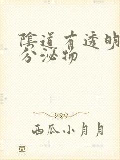 阴道有透明拉丝分泌物