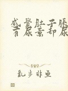 感觉肚子胀胀的有尿意却尿得很少