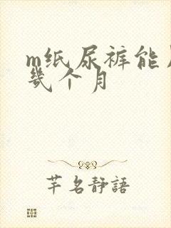 m纸尿裤能用到几个月