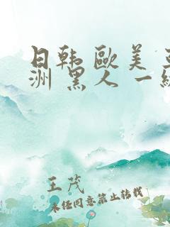 日韩 欧美 亚洲 黑人 一级