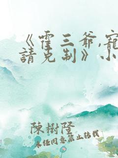 《霍三爷,宠妻请克制》小说