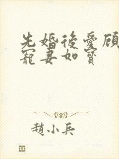 先婚后爱顾先生宠妻如宝
