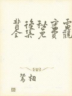 背后秘密电视剧全集免费观看