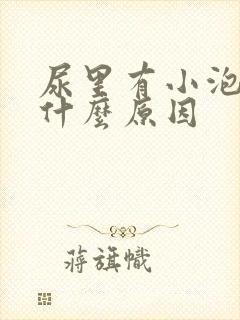 尿里有小泡泡是什么原因