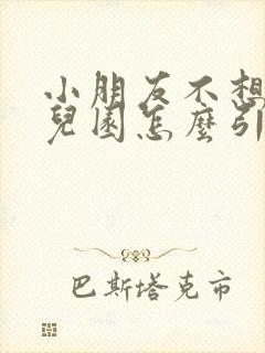 小朋友不想去幼儿园怎么引导