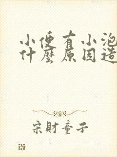 小便有小泡沫是什么原因造成的女性