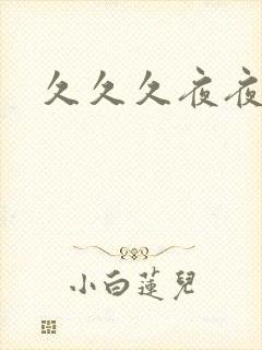 久久久夜夜骚