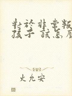 对于非常叛逆的孩子 该怎么办