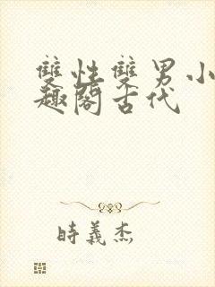 双性双男小说笔趣阁古代