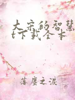 大宋的智慧txt下载全本