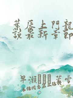 叶辰上门龙婿小说最新章节