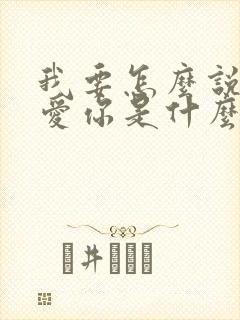 我要怎么说才能爱你是什么歌