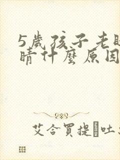 5岁孩子老眨眼睛什么原因