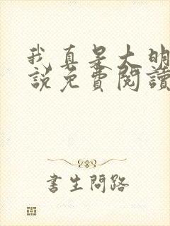 我真是大明星小说免费阅读的