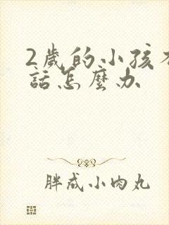 2岁的小孩不说话怎么办