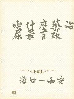 吃什么药治疗漏尿最有效