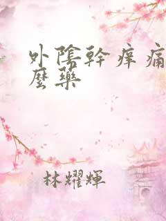 外阴干痒痛用什么药