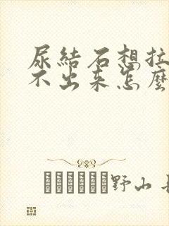 尿结石想拉尿拉不出来怎么办