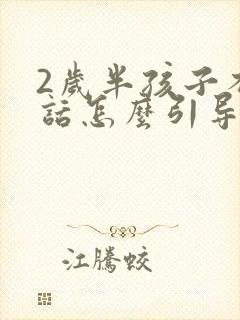 2岁半孩子不说话怎么引导说话