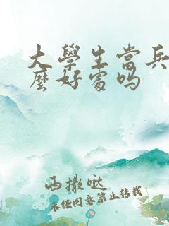 大学生当兵有什么好处吗